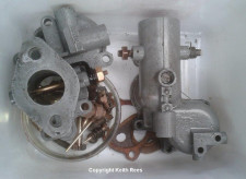Carburettor parts
cleaned up ready to be reassembled.