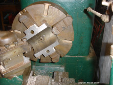 Machining the bearings.